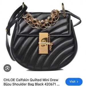 NWT authentic Chloe Drew Mini Bijoux Leather Crossbody Purse